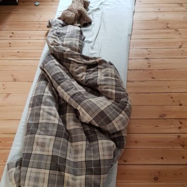 Mein „Bett“ passt in ein Schrankfach